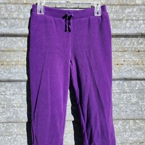 Danskin Now Purple Fleece Pocketed Sweat Pants